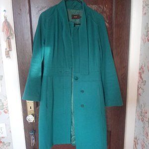 Teal Blue Reiss women's coat